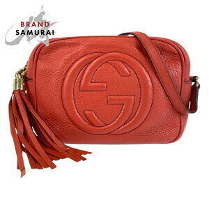 GUCCI Soho tassel red leather Shoulder Bag